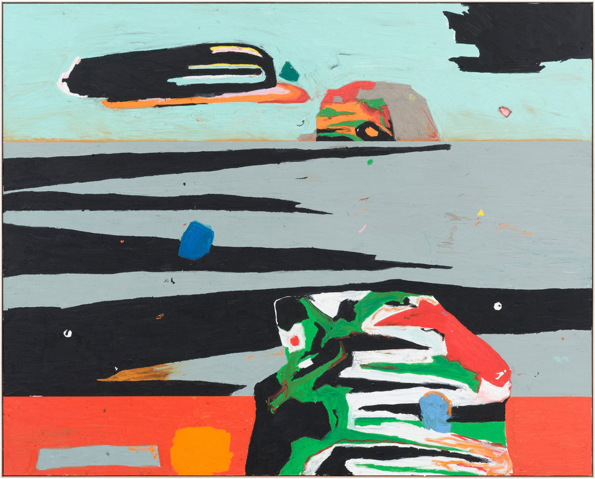 Harold Ancart, Untitled, 2017 Oil stick and pencil on canvas, in artist’s frame, 85 × 69 × 2 ¼ inches (215.9 × 175.3 × 5.7 cm), Louisiana Museum of Modern Art, Humlebaek, Denmark, © Harold Ancart. Photo: JSP Art Photography, Courtesy the artist and Gagosian