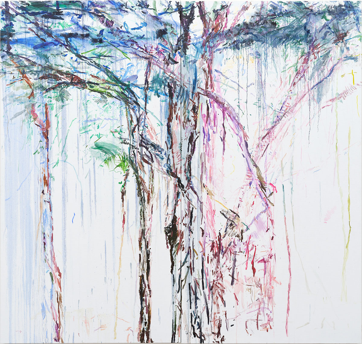 Cong, A Tree of Yours, 2023, Oil on canvas, 190 x 200 cm, © Cong, Courtesy the artist and Antenna Space Gallery