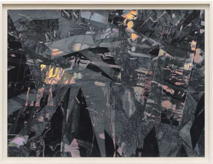 Lee Bul, Untitled - SFLB, 2023, Screenprint and foiling on paper, edition 1 of 4, 3 of 4, 81 x 108 cm, 31 7/8 x 42 1/2 inches, 87.8 x 114.8 x 4.5 cm (incl frame), 34 9/16 x 45 3/16 x 1 3/4 inches (incl frame), Courtesy STPI - Creative Workshop & Gallery
