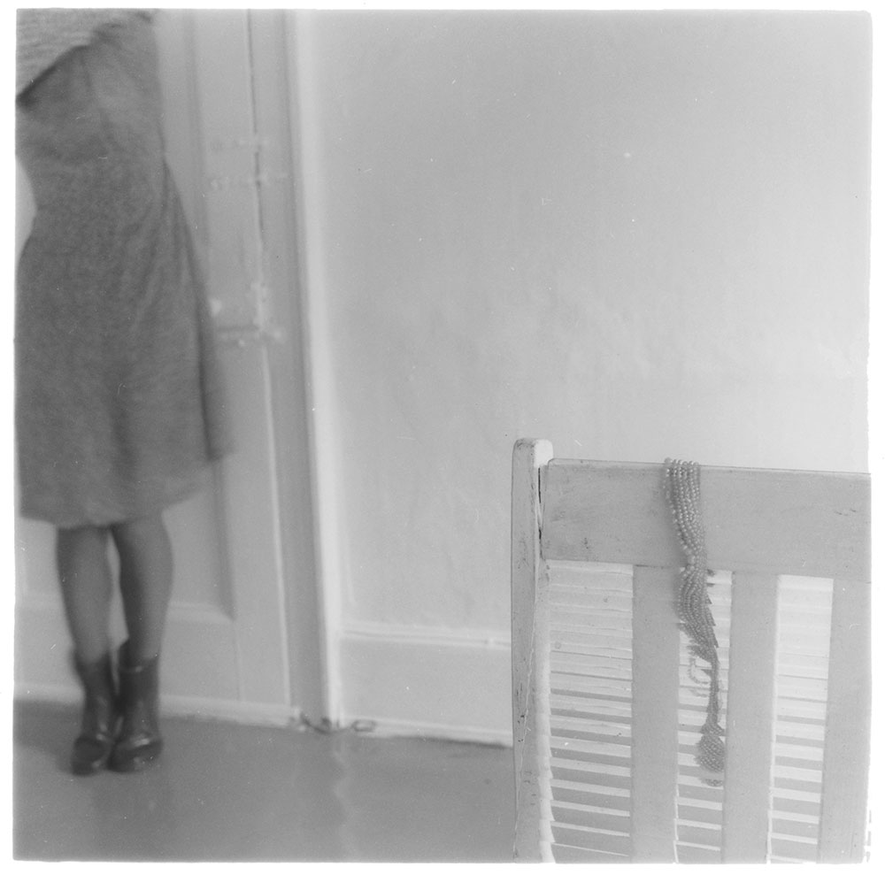 Francesca Woodman, Untitled, c. 1979–80, Lifetime gelatin silver print, 10 x 8 inches (25.2 x 20.2 cm), © Woodman Family Foundation / Artists Rights Society (ARS), New York, © The Artist, Courtesy Gagosian and The Woodman Family Foundation