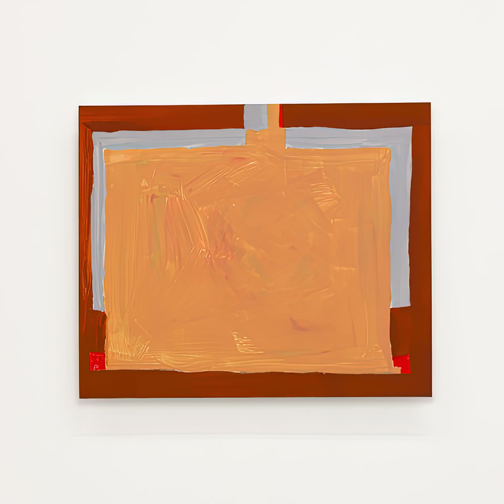 Robert Storr, Dyslexicon IV, 2024, Acrylic on muslin on board, 50,8 x 61 cm (20 x 24 in.), © Robert Storr, Courtesy the artist and galerie frank elbaz