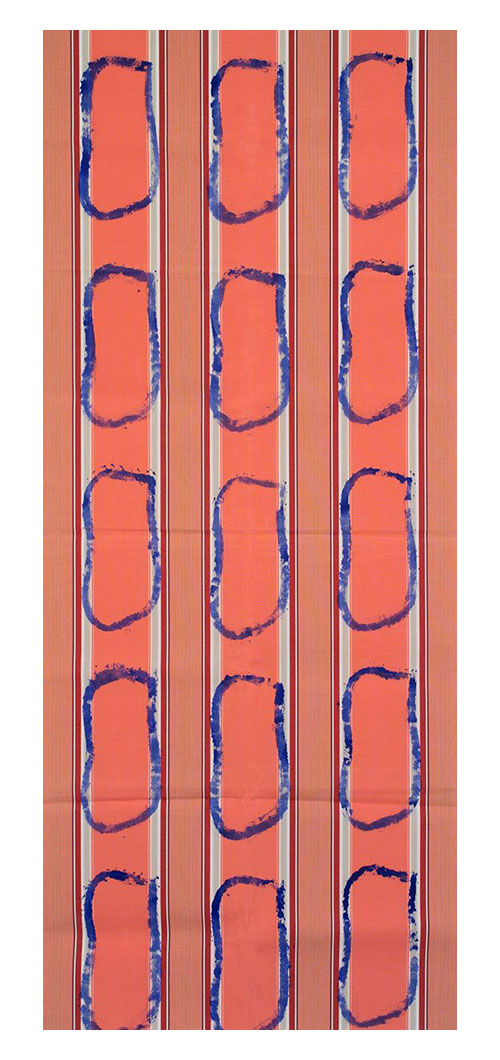 Claude Viallat, Sans titre n°404, 2018, Acrylic on tarpaulin, 234 x 97 cm, 92 1/8 x 38 3/16 inches, Courtesy Templon