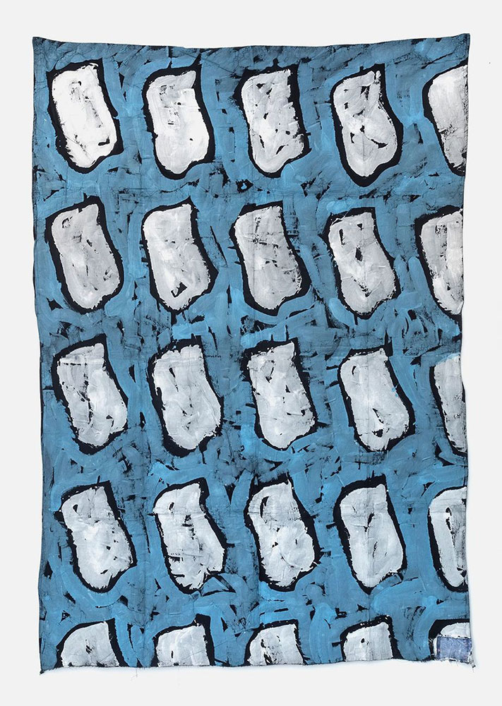 Claude Viallat, Untitled N°208 (1989), 1989, Acrylic on canvas , 243 x 169 cm, 95 11/16 x 66 9/16 inches, Courtesy Templon