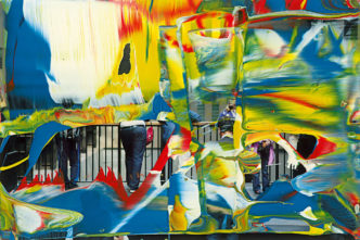 Gerhard Richter, MV 133, 2011, lacquer on colour photography, 10.1 x 15.1 cm, on loan from the Gerhard Richter Art Foundation, © Gerhard Richter 2023 (31032023