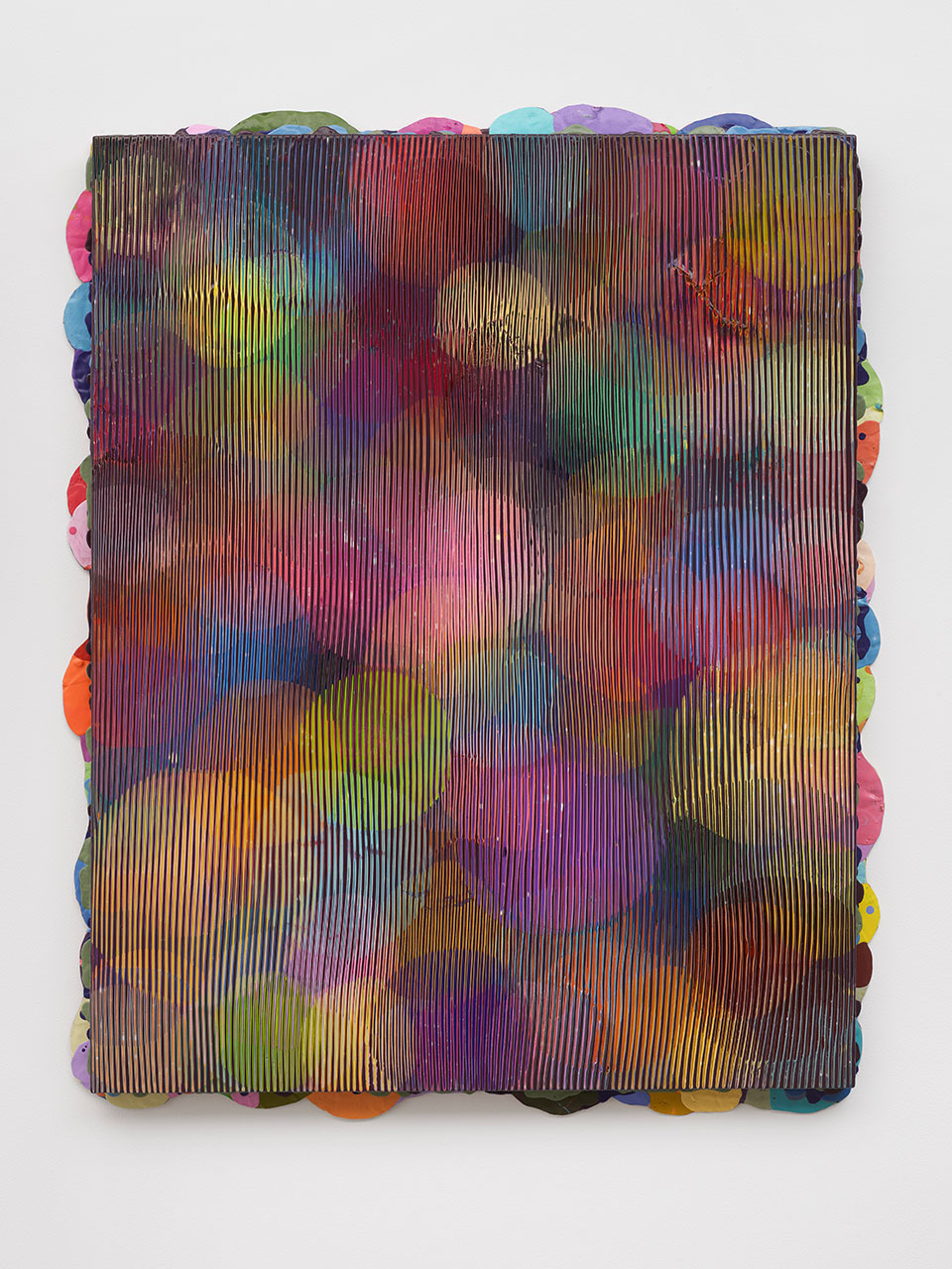 Ju Ting, Amber 030724, 2024, acrylic on board, 161 x 133 x 6 cm, The artist and Galerie Urs Meile