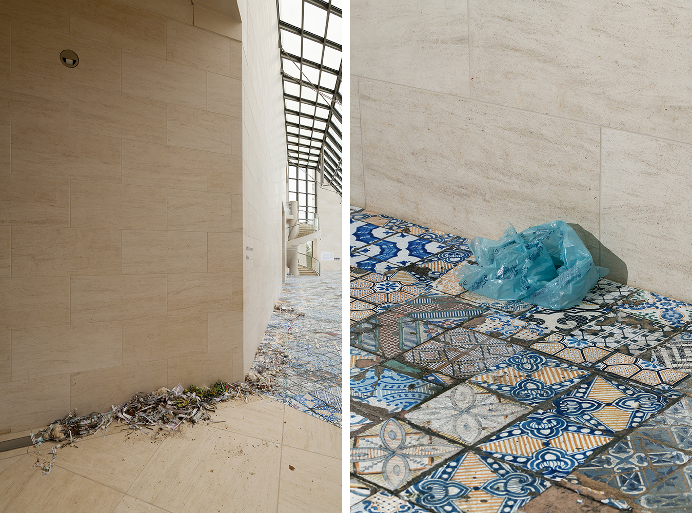 Exhibition views: Jason Dodge, Tomorrow, I walked to a dark black star, 2024, Mudam Luxembourg, © Photo: Aurélien Mole | Mudam Luxembourg