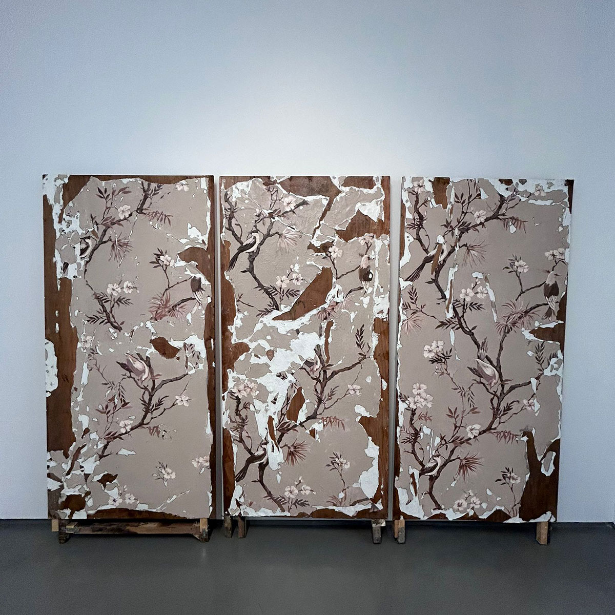 Guido Casaretto , 'Your Well-Traveled Uncle ', Microfiber based paint on wood , 210 x 95 cm (each), 2024