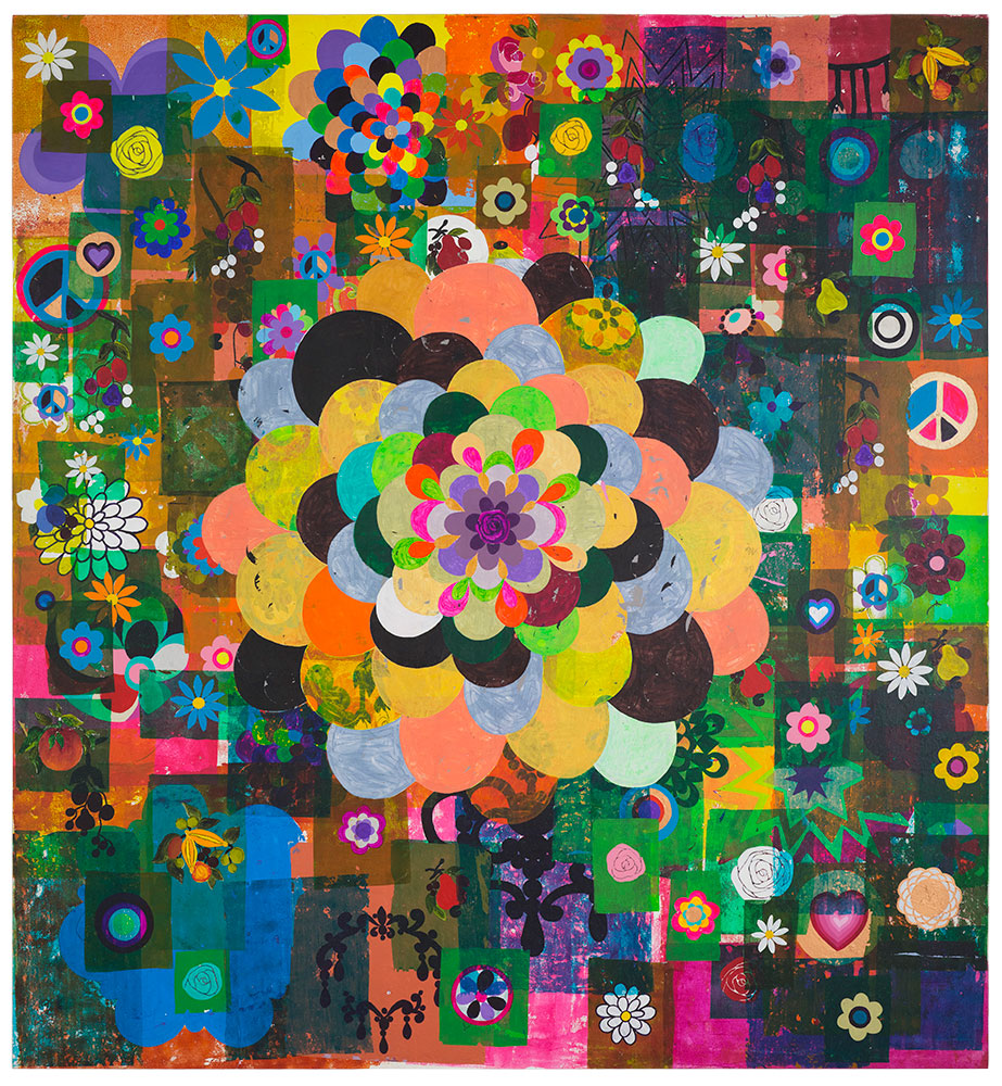 Beatriz Milhazes, 0 sol de Landres, 2003, Private Collection, London. Photo Sid Hoeltzell. © Beatriz Milhazes Studio