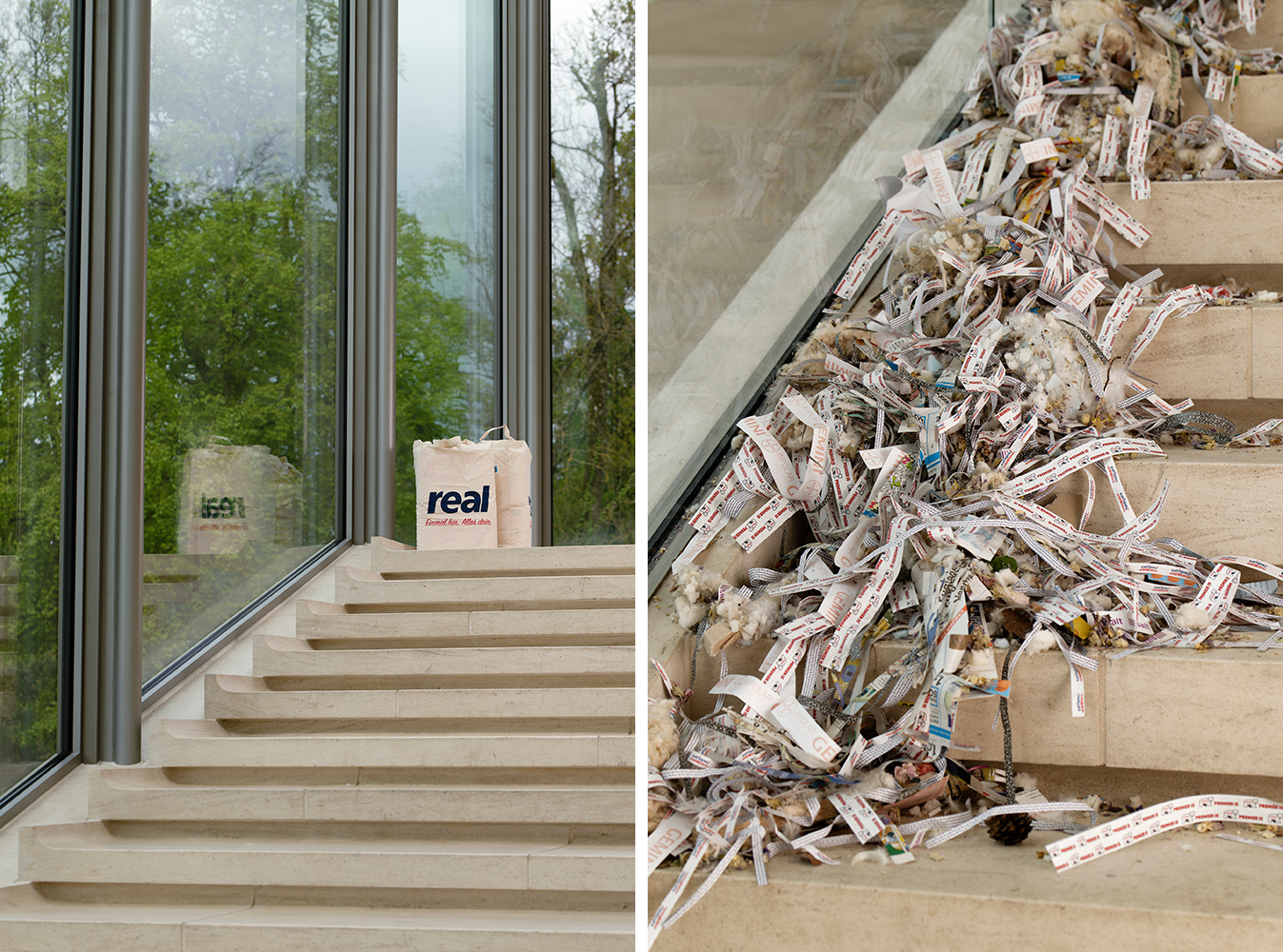 Exhibition views: Jason Dodge, Tomorrow, I walked to a dark black star, 2024, Mudam Luxembourg, © Photo: Aurélien Mole | Mudam Luxembourg