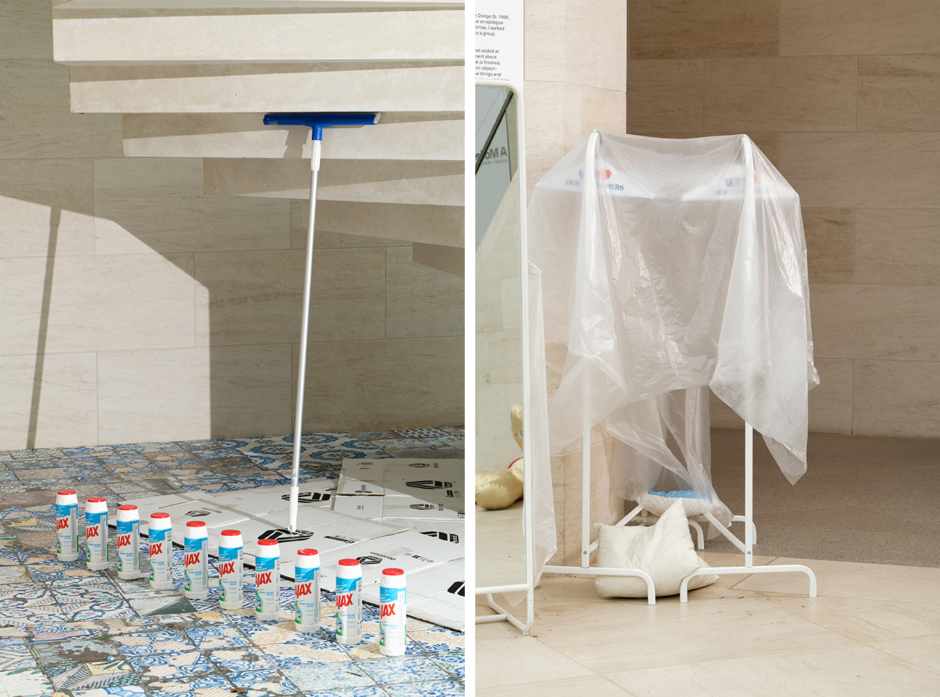 Exhibition views: Jason Dodge, Tomorrow, I walked to a dark black star, 2024, Mudam Luxembourg, © Photo: Aurélien Mole | Mudam Luxembourg