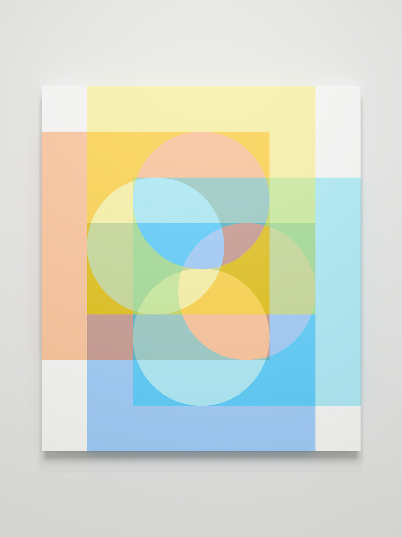 David Magán, Multilayered 05 v.01, 2023, pigment ink on canvas, 120 x 105 cm, © David Magán, Courtesy the artist and Galerie Denise René