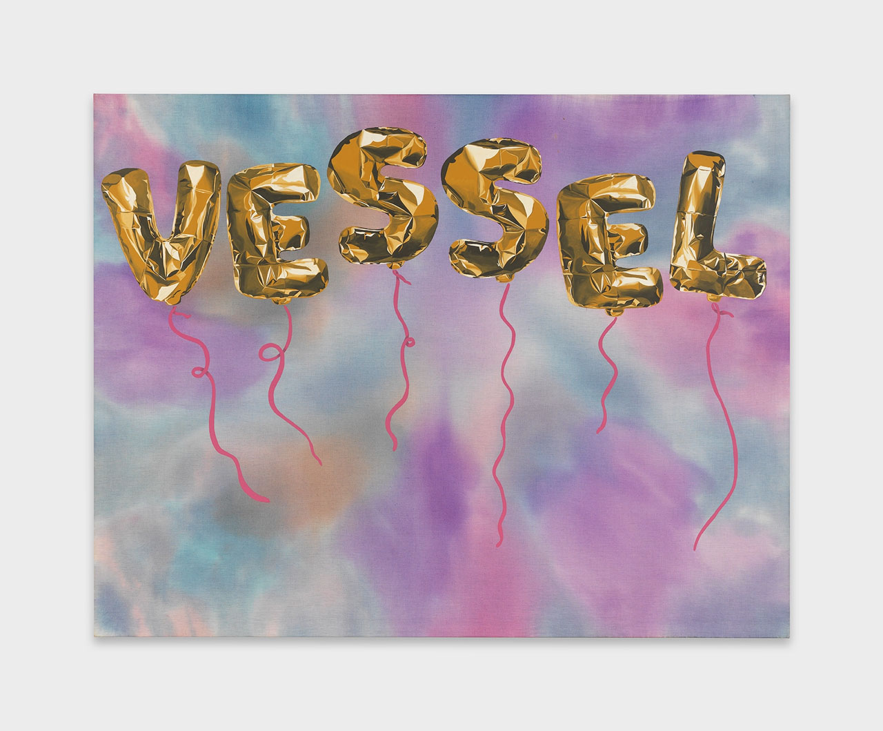 Joel Mesler, Untitled (Vessel), 2024, Pigment on linen, 78 × 100 inches (198.1 × 254 cm), © Joel Mesler, Courtesy the artist and Lévy Gorvy Dayan Gallery