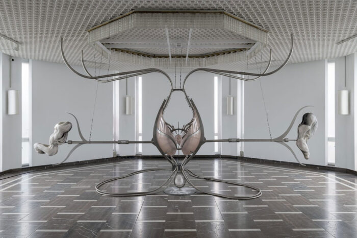 Ivana Bašić, Metempsychosis: The Passion of Pneumatics, Installation View Schinkel Pavillon e.V.,Berlin, 2024, Photo: Stefan Korte, Courtesy the artist and Schinkel Pavillon e.V.