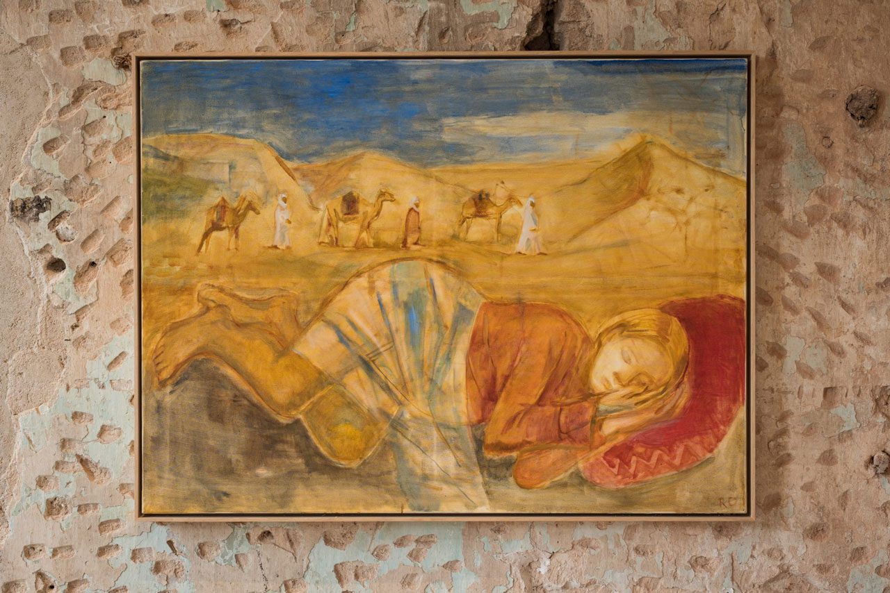 Rita Olšauskienė. Marija’s Dream, 2003. Oil on canvas, 90 x 120 cm. Photographer: Andrej Vasilenko