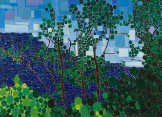 Lynne Drexler, Bayhead, 1981, Oil on canvas, 125.7 x 171.5 cm | 49 1/2 x 67 1/2 in., © The Lynne Drexler Archive, Courtesy White Cube Gallery