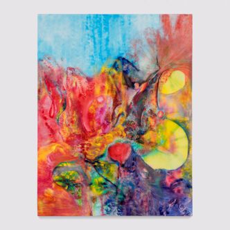 Lucy Bull, 4:28, 2024. Oil on linen, 100 x 76 x 1 1/4 inches (254 x 193 x 3.2 cm) Courtesy of David Kordansky Gallery. Photo credit: Elon Schoenholz