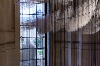Exhibition view “Chiharu Shiota, The Soul Trembles”, Grand Palais-Paris, 2024, Photo: © & Courtesy Dimitris Lempesis