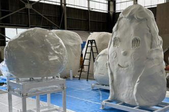 Yoshitomo Nara’s studio, Courtesy the artist and Blum Gallery