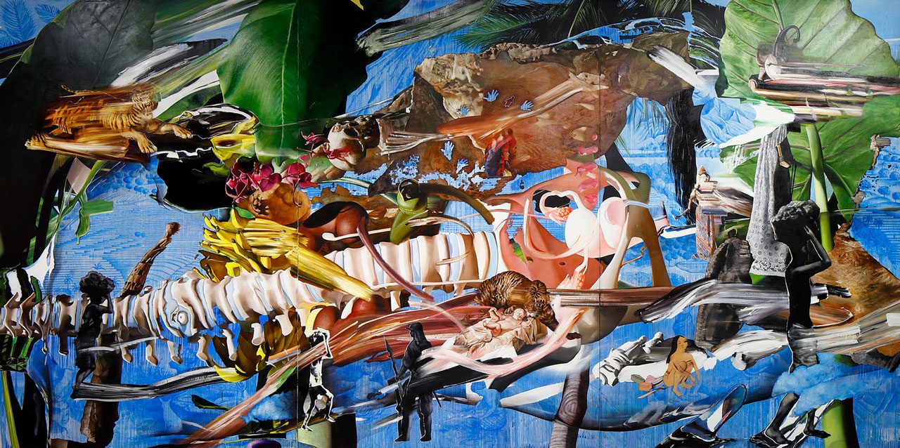 Kei Imazu, Memories of the Land/Body, 2020, oil on canvas, 300 x 600cm, Taguchi Art Collection, photo: Kioku Keizo, courtesy of The Artist and ANOMALY