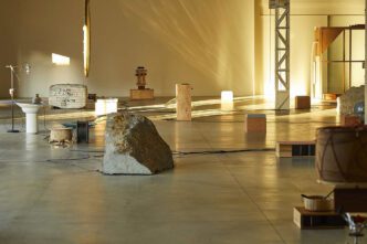 Tarek Atoui ,Improvisation in 10 Days, Exhibition view Pirelli HangarBicocca-Milan, 2025, Photo: Rasa Juskeviciute, Courtesy the artist and Pirelli HangarBicocca