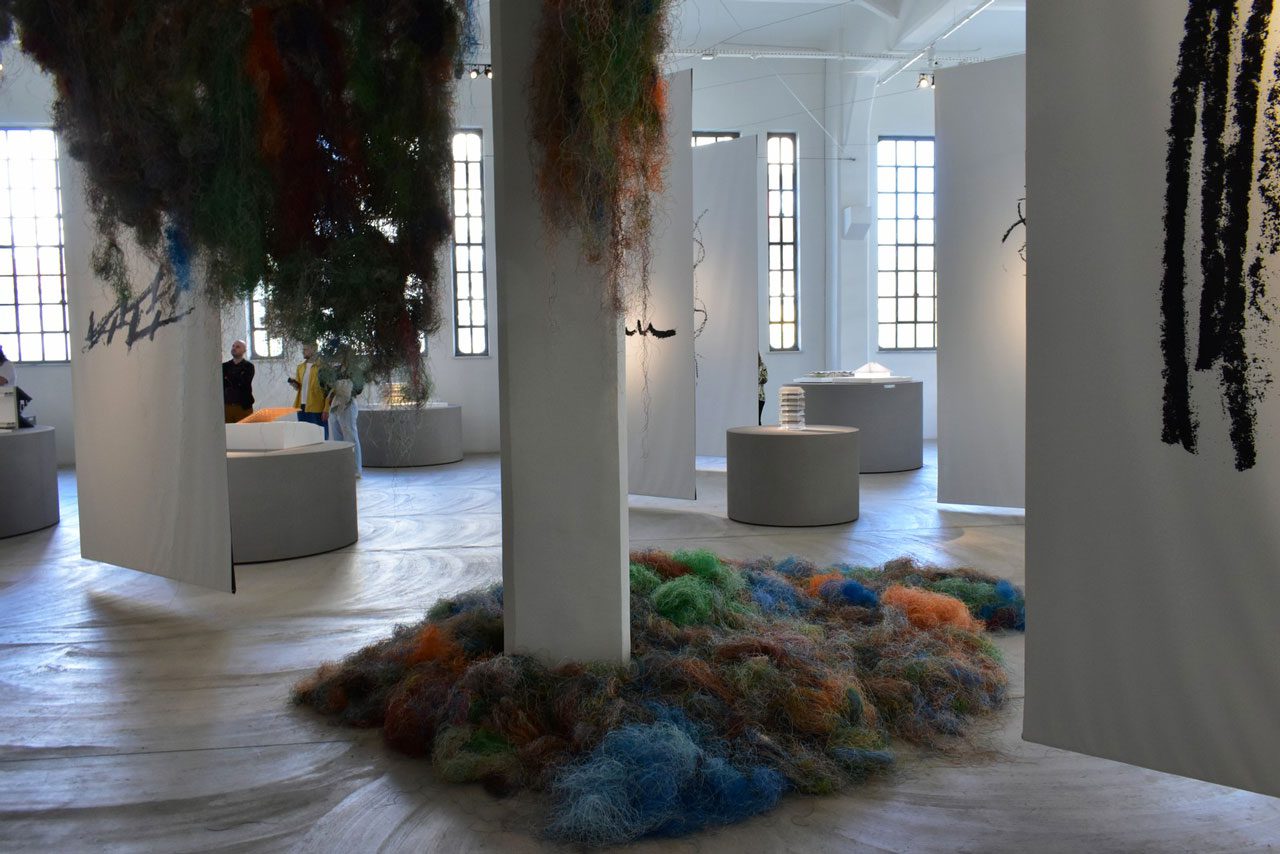 Kengo Kuma, Onomatopoeia, Exhibition view Former Public Tobacco Factory-Athens, 2025, Photo: © & Courteys Dimitris Lempesis