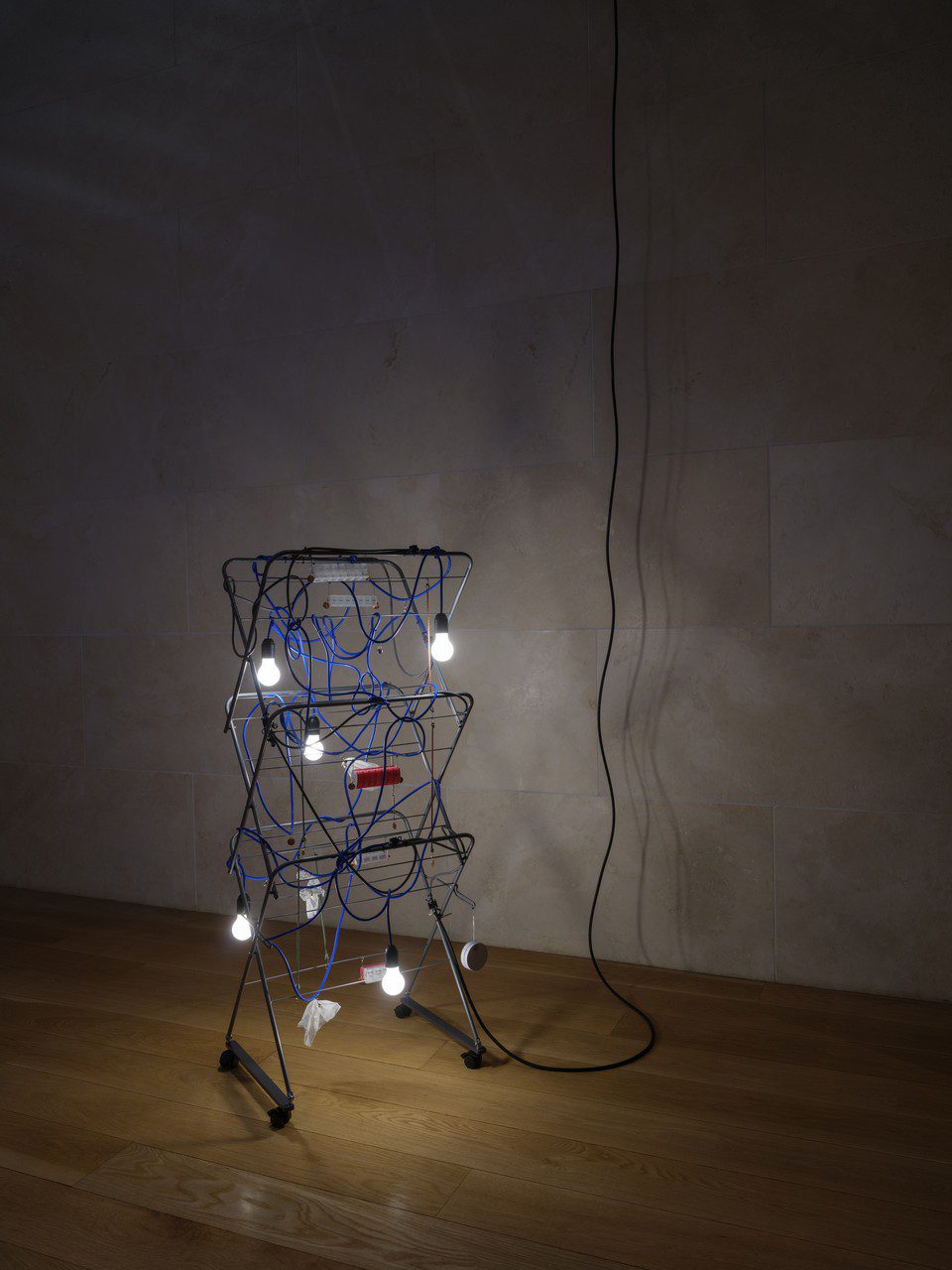 Installation view of Haegue Yang: Lost Lands and Sunken Fields, Nasher Sculpture Center, Dallas, Texas. February 1–April 27, 2025. Photo by Kevin Todora, courtesy of the artist and Nasher Sculpture Center