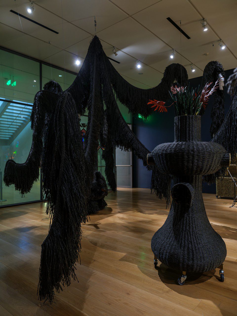 Installation view of Haegue Yang: Lost Lands and Sunken Fields, Nasher Sculpture Center, Dallas, Texas. February 1–April 27, 2025. Photo by Kevin Todora, courtesy of the artist and Nasher Sculpture Center