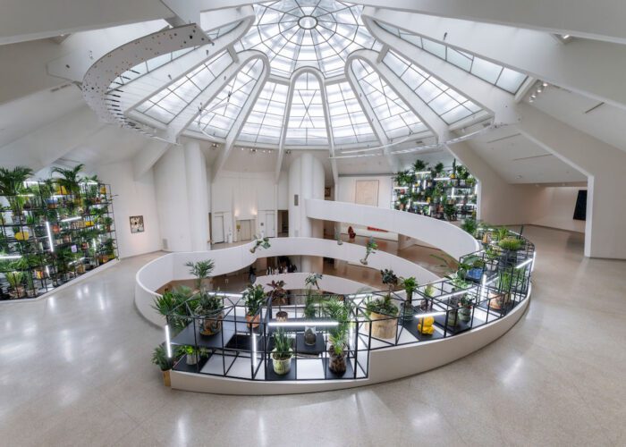 Rashid Johnson, A Poem for Deep Thinkers, Installation view Guggenheim Museum-New York, 2025, Courtesy the artist and Guggenheim Museum