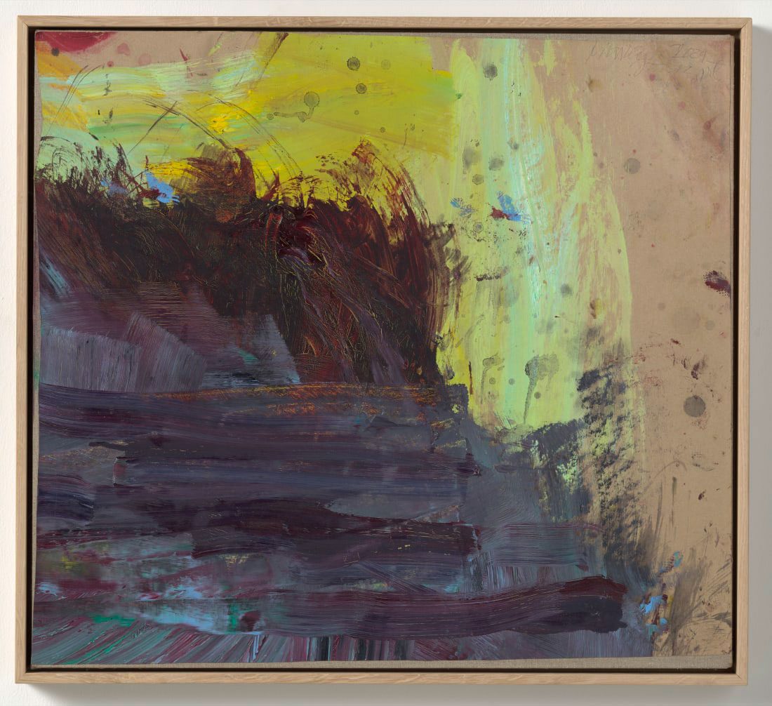 Martha Jungwirth, Rubymar II, 2024, Oil on paper on canvas, 58.2 x 64.5 cm (22.91 x 25.39 in), © Martha Jungwirth, Courtesy the artist and Thaddaeus Ropac Gallery