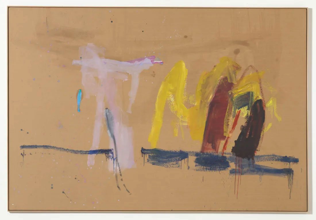 Martha Jungwirth, Rubymar I, 2024, Oil on paper on canvas, 242.5 x 356 cm (95.47 x 140.16 in), © Martha Jungwirth, Courtesy the artist and Thaddaeus Ropac Gallery