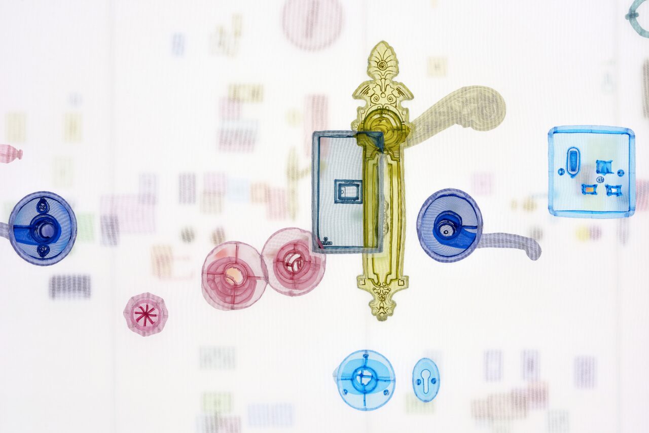 Do Ho Suh, Perfect Home: London, Horsham, New York, Berlin, Providence, Seoul, 2024 (detail), Polyester, stainless steel, 455 x 575 x 1237 cm, Courtesy the Artist, Lehmann Maupin New York, Seoul and London and Victoria Miro. Photography by Jeon Taeg Su, © Do Ho Suh