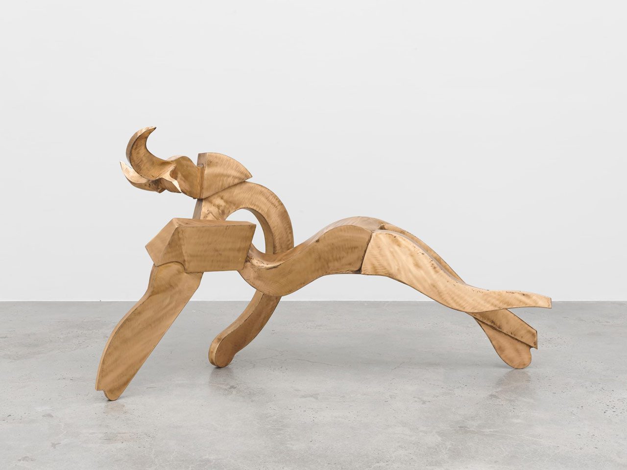 Richard Hunt, Half Circle Runner, 1979, Welded bronze, 215.9 x 92 x 115 cm | 85 x 36 1/4 x 45 1/4 in., © Richard Hunt Legacy Foundation, Courtesy Richard Hunt Legacy Foundation and White Cube Gallery
