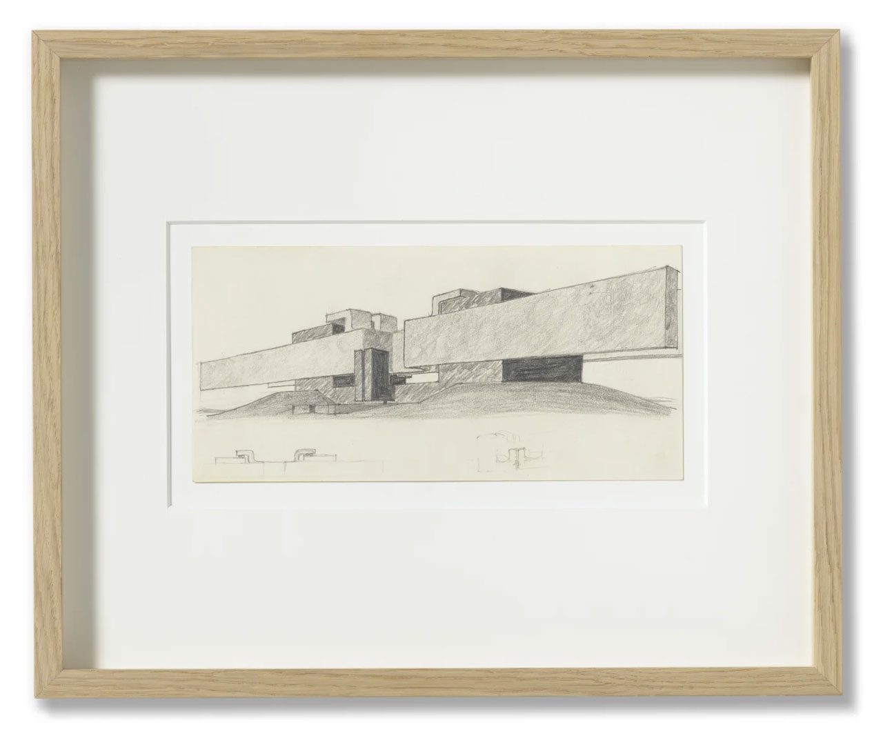 Hans Hollein, Communication Interchange, 1963, Pencil on paper, 10 x 12 cm (3.94 x 4.72 in)
