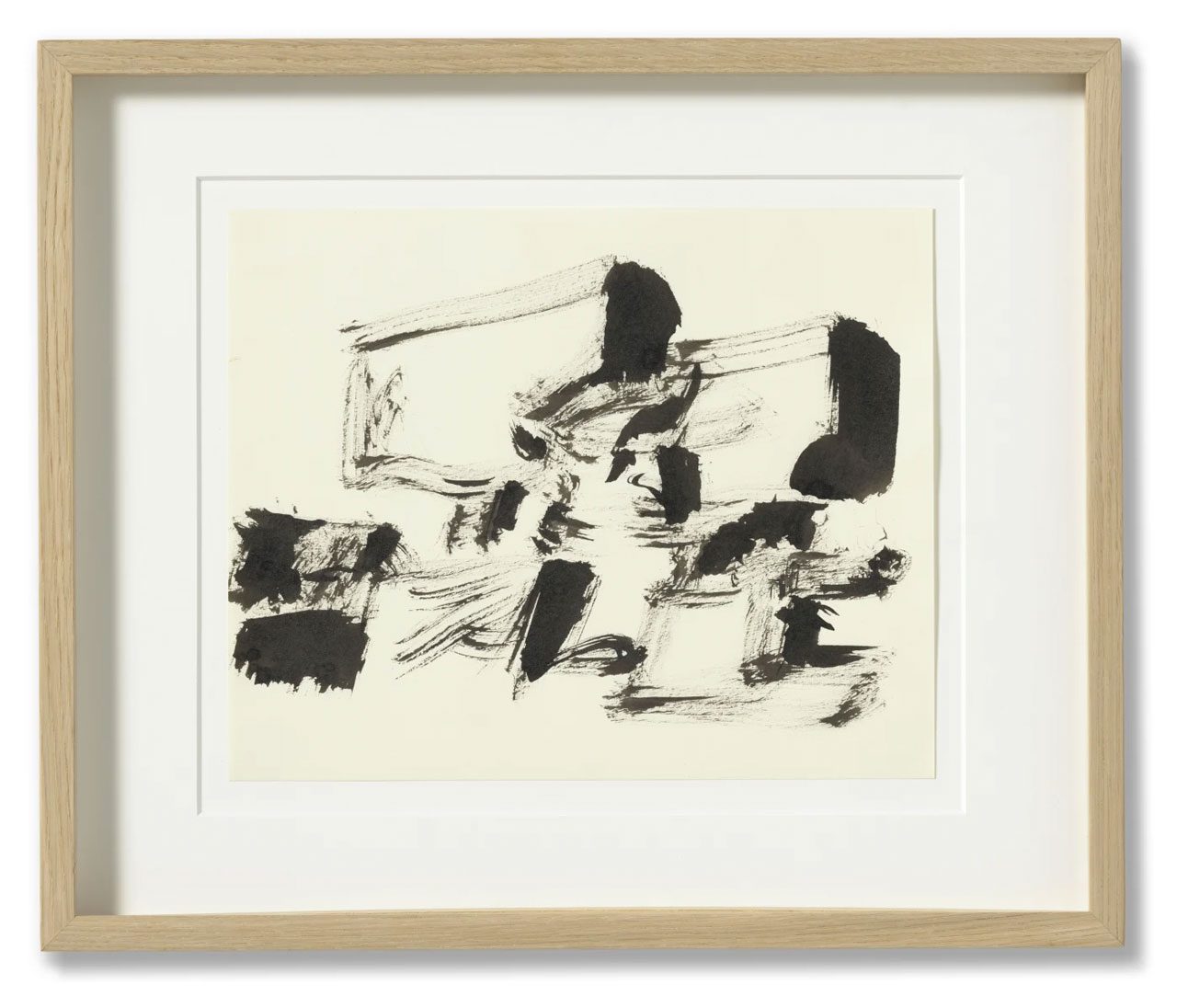 Hans Hollein, Calligraphy (building), 1960s, Indian ink on paper, 20 x 25 cm (7.87 x 9.84 in)