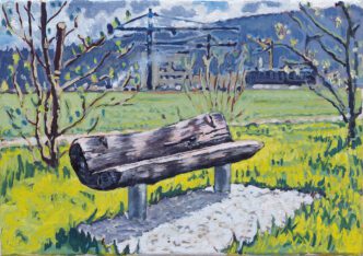 Jean-Fréderic Schnyder, BSO KKG, 23.3.1990, 1990, Oil on canvas, 21 x 30 x 2 cm, © Jean-Frédéric Schnyder