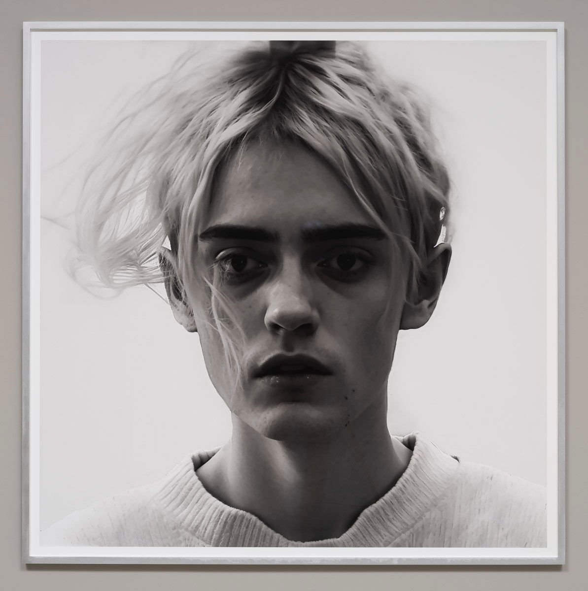 Rosemarie Trockel, Blind Mother 2, 2023/2025, Diverse print on paper, frame, 59 x 59 inches (150 x 150 cm), 60 x 60 x 1 1/2 inches (152.5 x 152.5 x 4 cm) framed, © Rosemarie Trockel / Artists Rights Society (ARS), New York, Courtesy the artist, Gladstone Gallery and Sprüth Magers Gallery