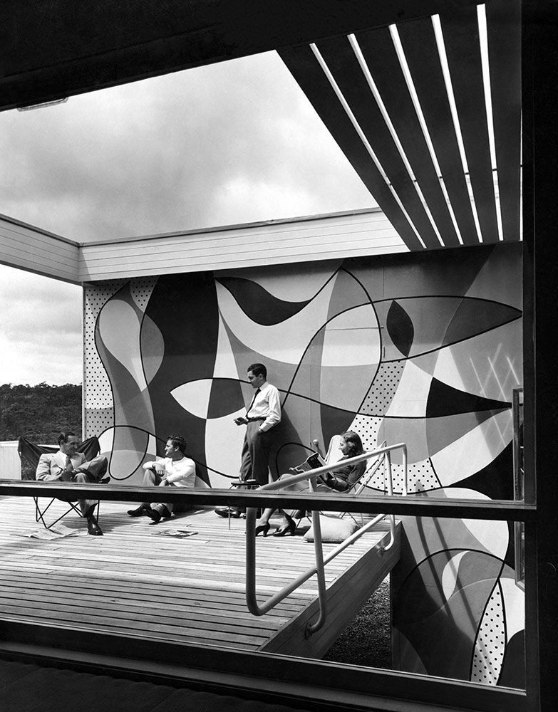 Rose Seidler House, Wahroonga, Sydney, Australia, 1950. Mural and architect Harry Seidler. Mural © Penelope Seidler