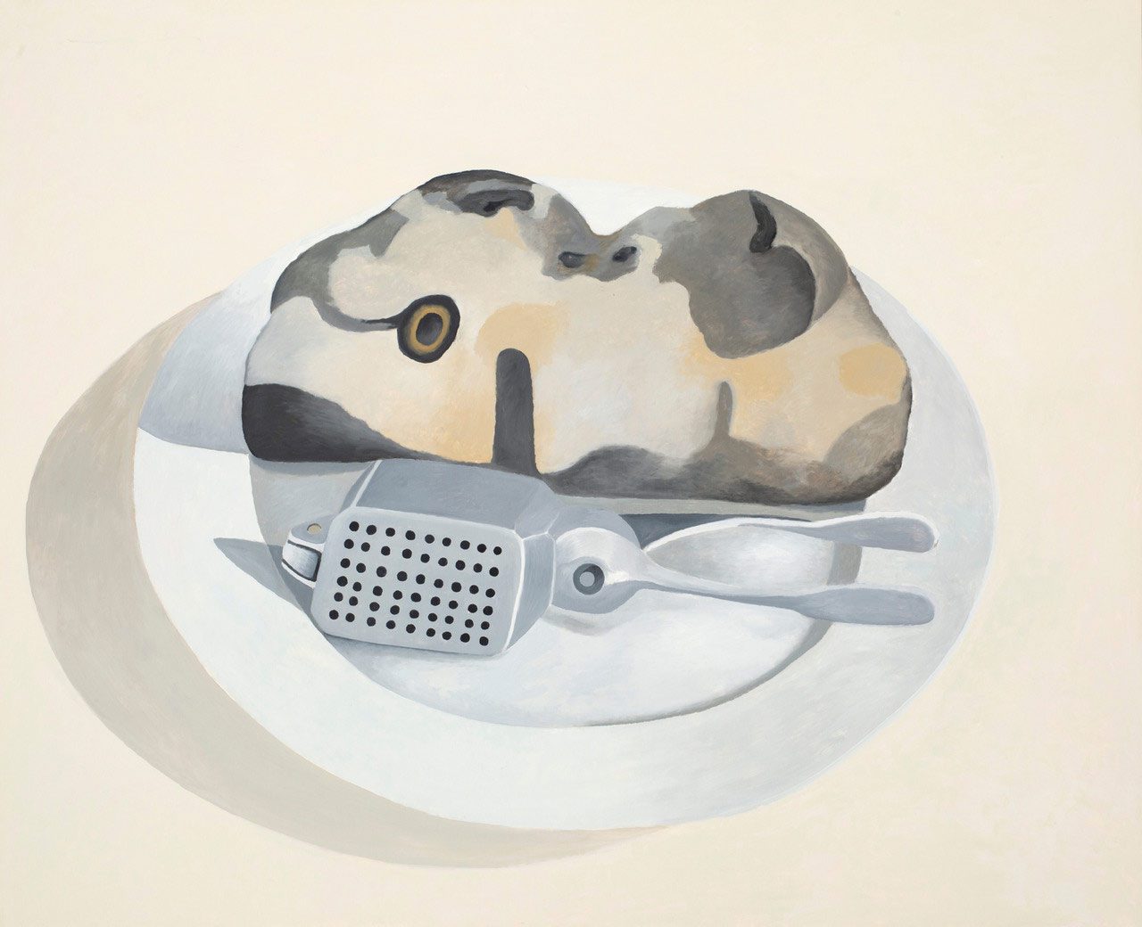 Nathalie Du Pasquier, pesante/leggero, oil on paper mounted on canvas, 1998-99, 167 x 136 cm