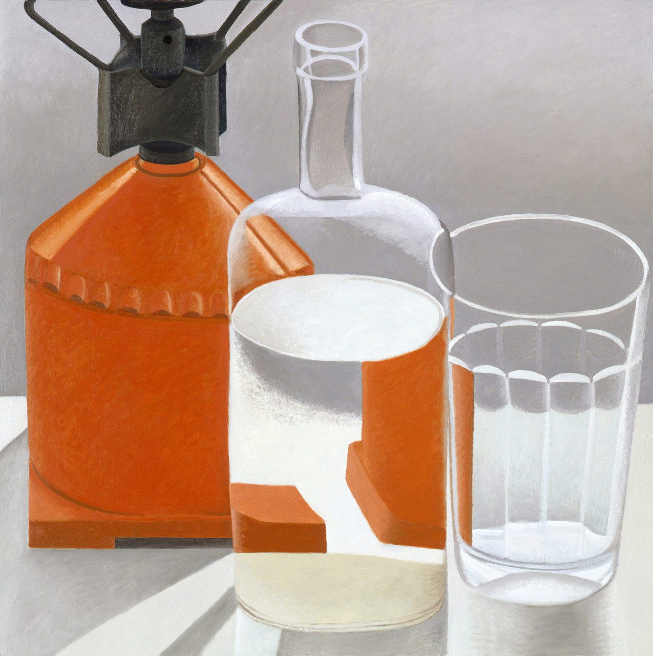 Nathalie Du Pasquier, Camping gas in summer C0231, oil on canvas, 2002, 100 x 100 cm