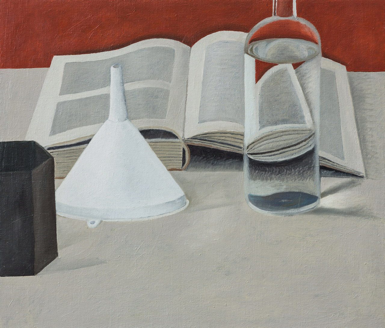 Nathalie Du Pasquier, Libro aperto C0245A, oil on canvas, 2002, 60 x 70 cm