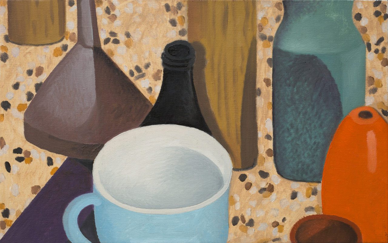 Nathalie Du Pasquier, Untitled, oil on canvas, 2006, 25 x 40 cm