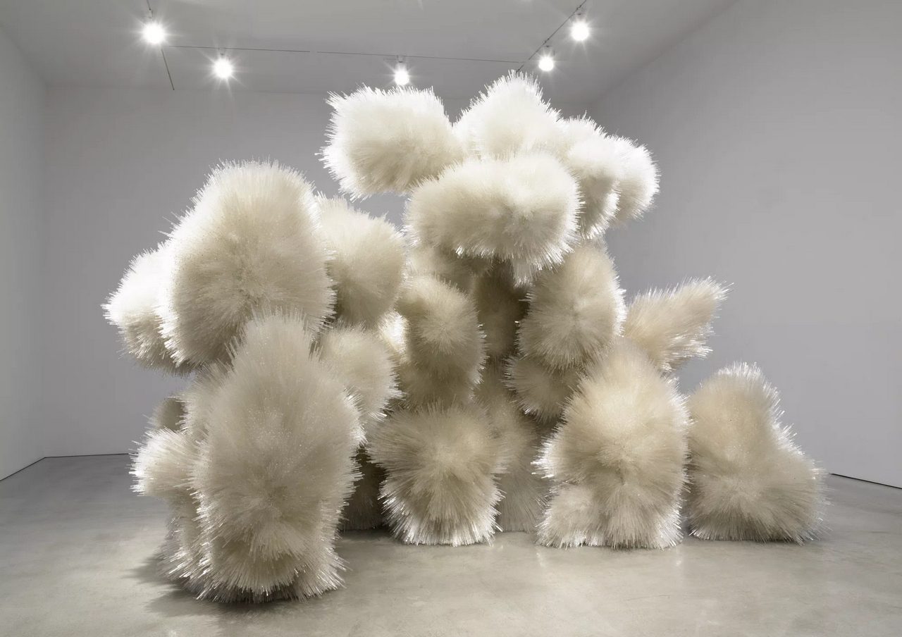 Tara Donovan, Untitled, 2014, acrylic and adhesive, 10' 1/2" x 14' 2" x 12' 10-3/4" (306.1 cm x 431.8 cm x 393.1 cm)