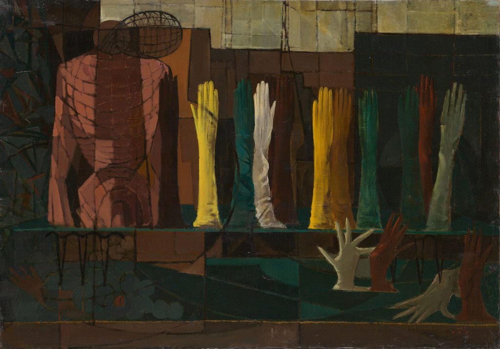 Kim Chongha, Gloves in Colors, 1957, oil paint on canvas, 81.9×115.1cm, MMCA Collection