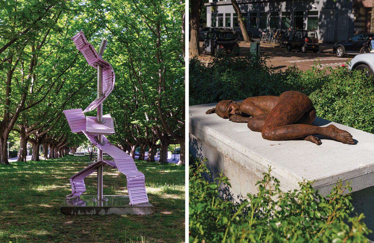 Left: Laura Schurink - Warmth, Courtesy the artist and Stichting Art ZuidRight: Lotta Blokker - Silhouette II, Courtesy the artist and Stichting Art Zuid
