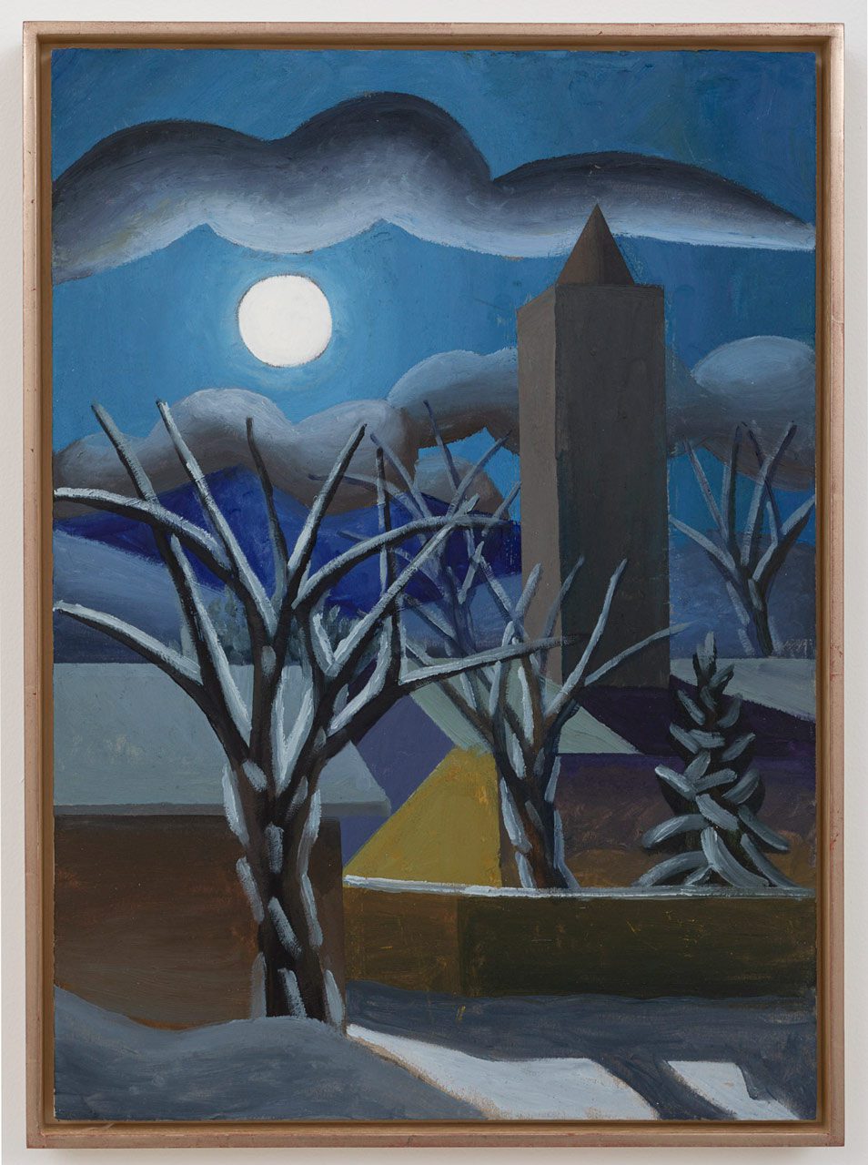 Salvo, Dicembre, 2009, Oil on cardboard, 18 1/2 x 13 1/4 inches (47 x 33.5 cm), © Salvo Estate, Courtesy Salvo Estate & Gladstone Gallery
