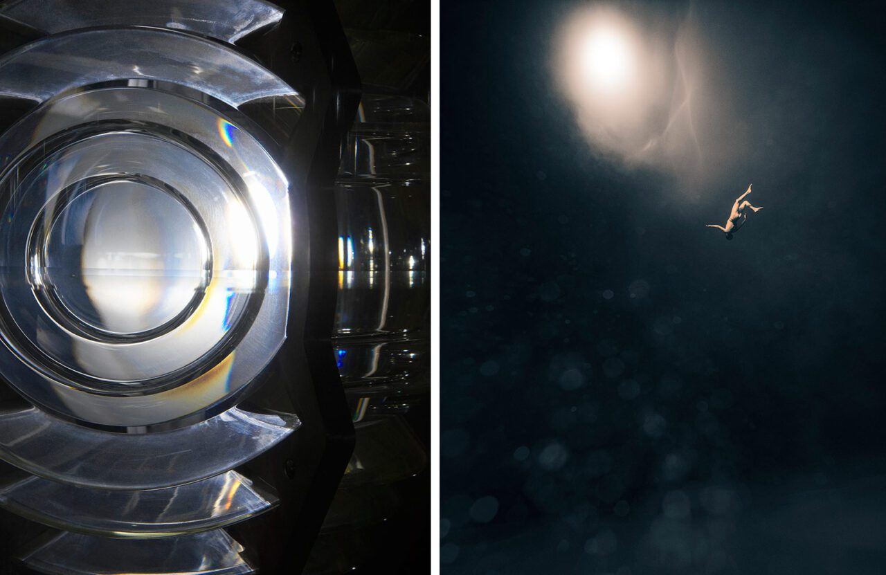 Left: Julian Charrière, Midnight Zone, 2025, © 2025 ProLitteris, Zurich; Copyright the artist,: Photo: Jens ZieheRight: Julian Charrière, Where Waters Meet, 2.31 Atmospheres, 2019, © 2025 ProLitteris, Zurich; Copyright the artist