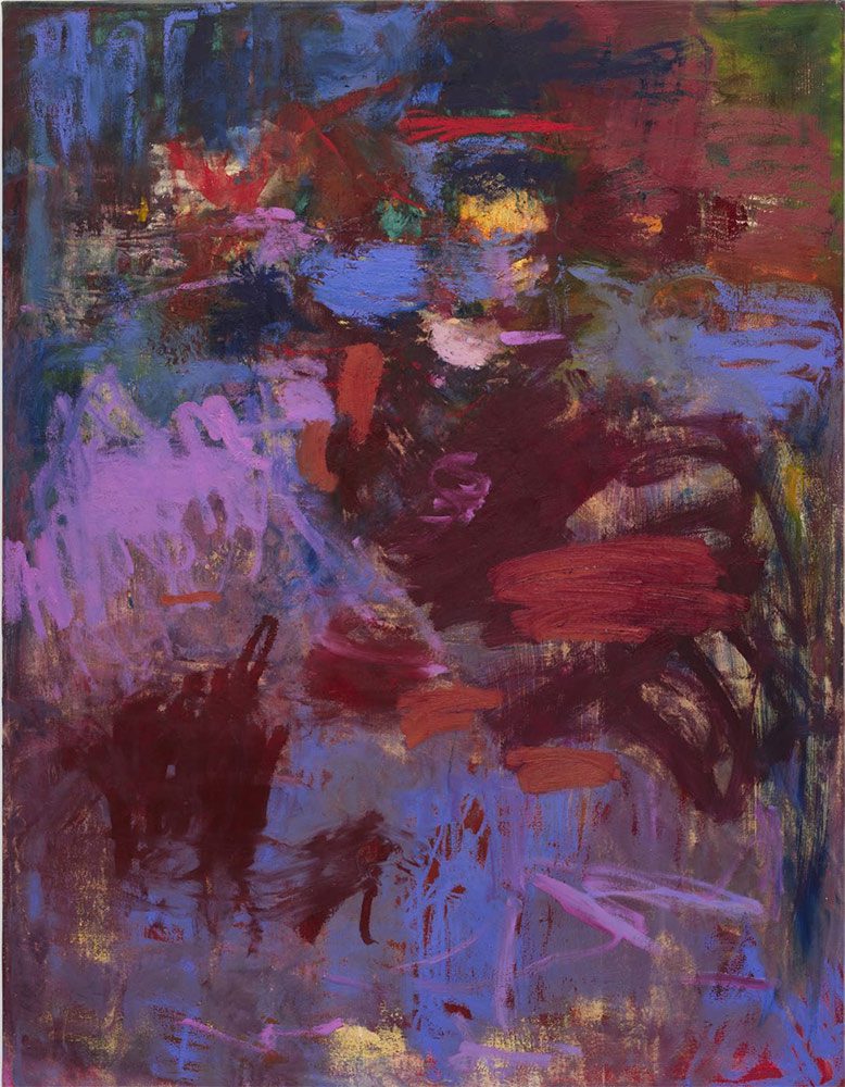 Megan Rooney, Old Rome, 2025. Acrylic, oil, pastel and oil stick on canvas. 199.6 x 152.3 cm (78.58 x 59.96 in), © Megan Rooney, Courtesy the artist and Thaddaeus Ropac Gallery