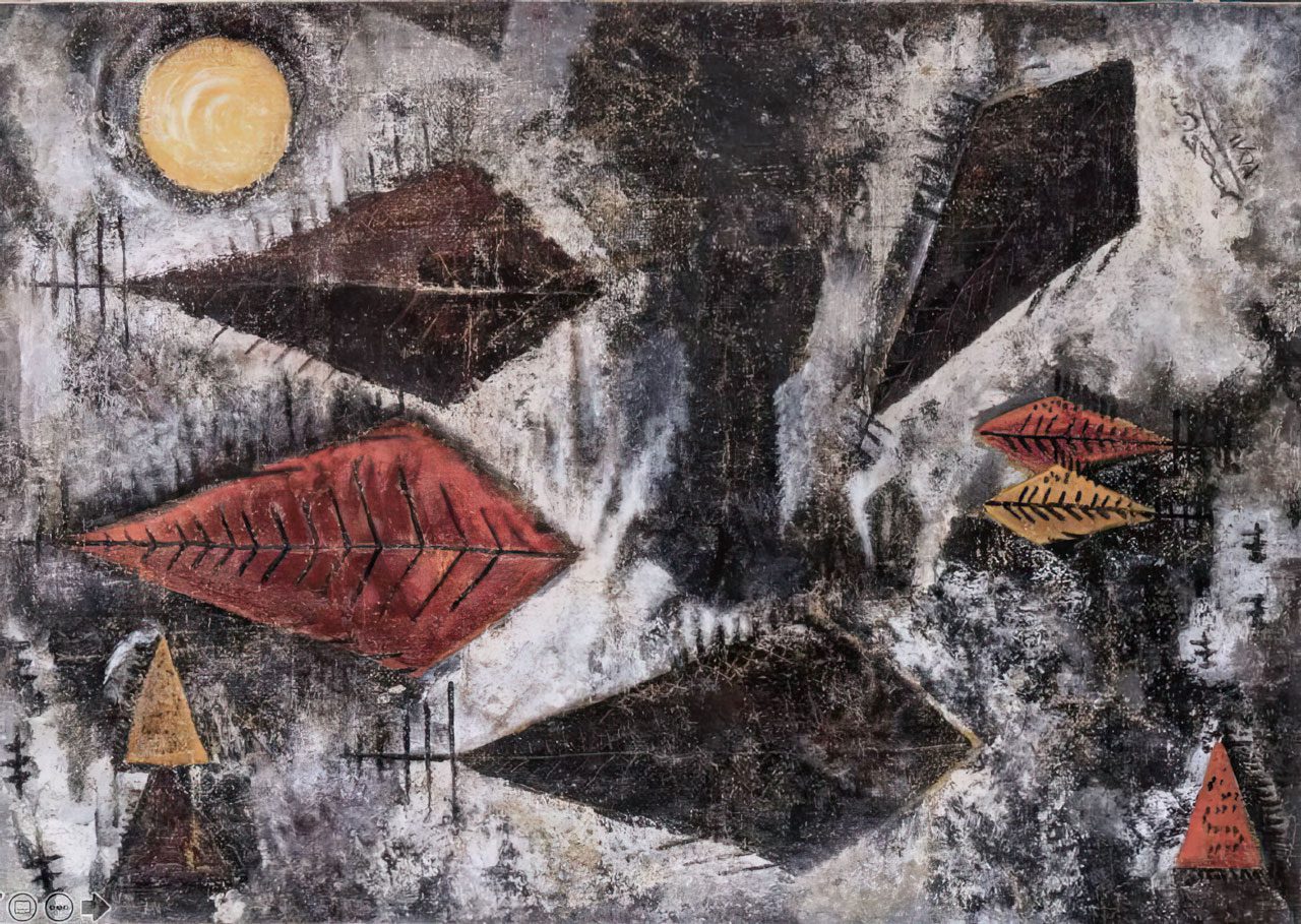 Bahman Mohasses. Untitled. 1960s Oil on canvas. 70 x 100 cm