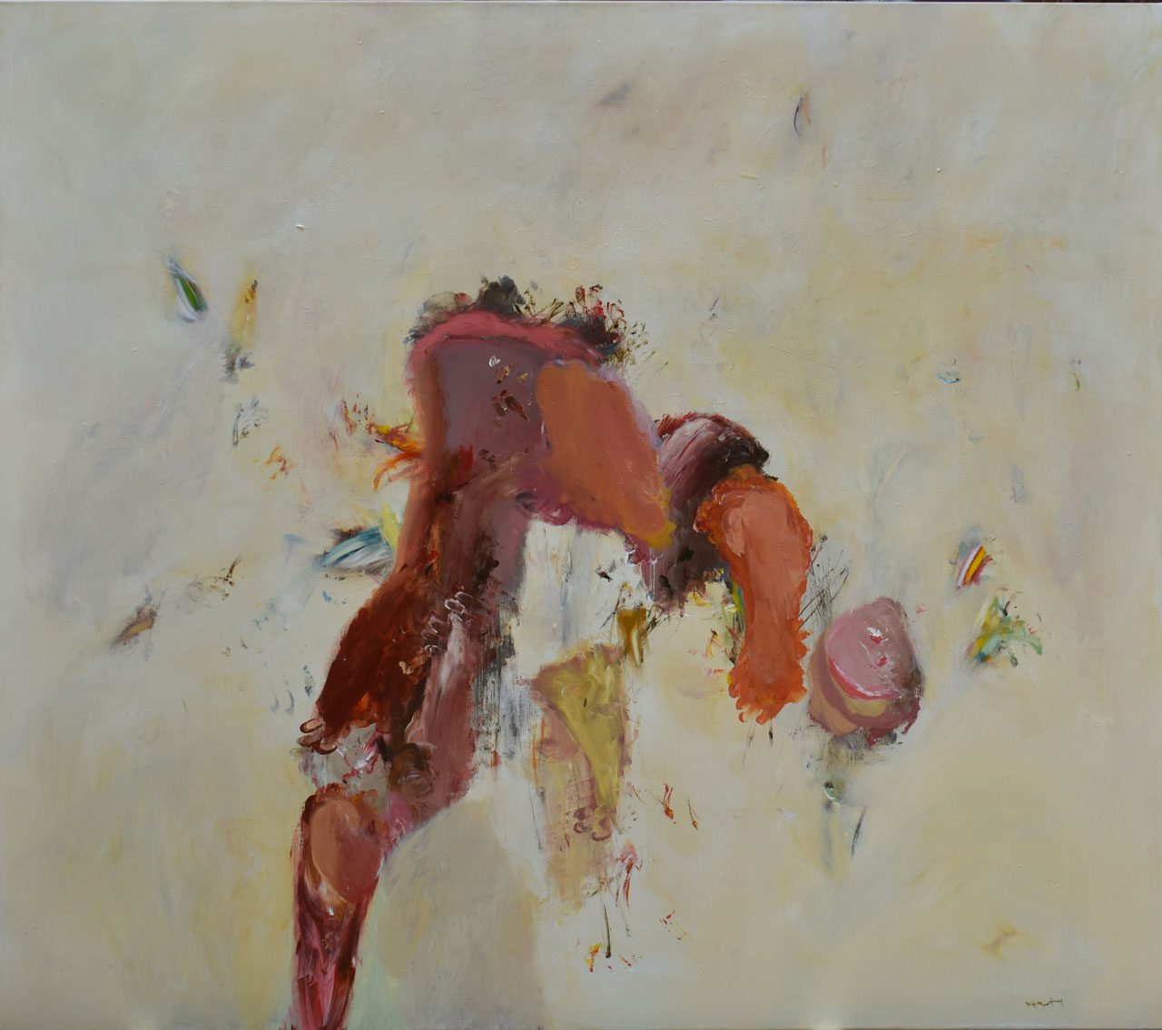 Nikos Kryonidis, UNTITLED, 2025, acrylics on canvas,140 X 160 cm, © Nikos Kryonidis, Courtesy the artist and Astrolavos - dexameni Gallery