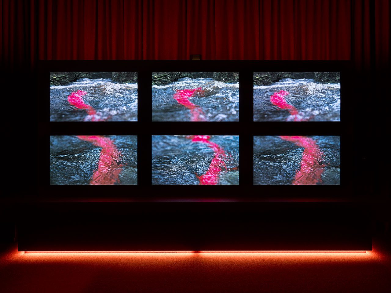 John Akomfrah, Listening All Night To The Rain, Installation view British Pavilion 2024, Photo: Jack Hems